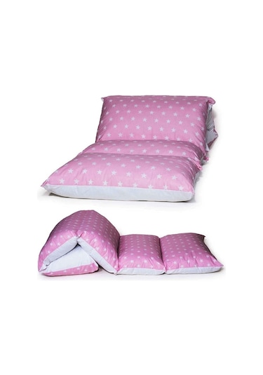 Bundera Puf Yıldızlı Çocuk Katlanır Yer Minderi Bebek Yer Yatağı