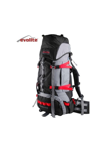 Evolite Colorado 55+10 Litre Sırt Çantası Siyah