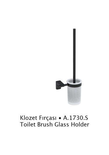 Duxxa A.1730S F1 Mat Siyah Klozet Fırçası