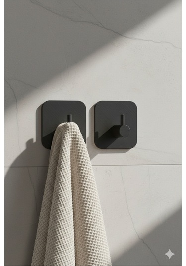 2 Li Askılık Kapı Arkası, Duvara Monte, Dayanıklı Malzeme, Turuncu 51 Turuncu