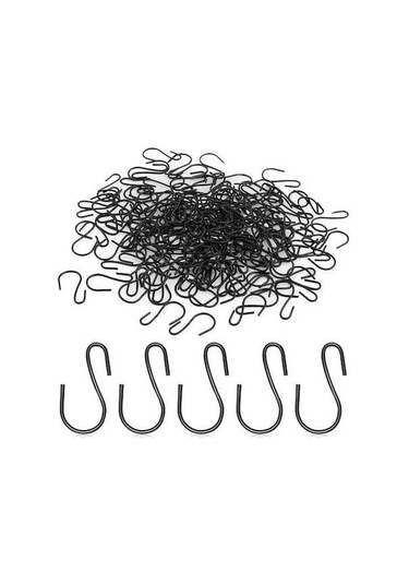 Ulzyvf Siyah Şeklinde Şeklinde Sanatları S S Mini Kanca, Kanca, İnç İçin El Adet 120 1 Fc