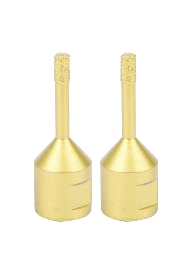 Symbee M14 Dişli Fırçalı El Matkap Uçları - 6mm Elmatkap Ve Bankamatik Uçları, Mermer Ve Beton Delme İçin 2 Adet El Aletleri