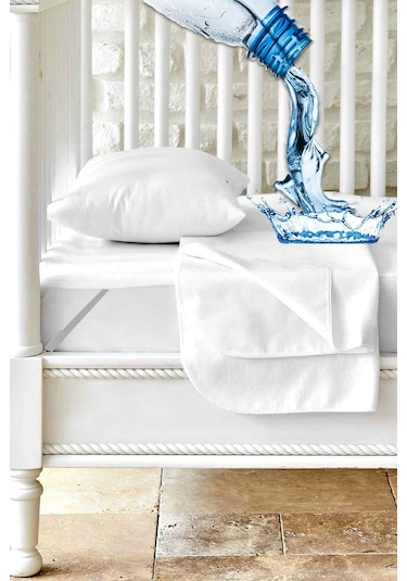 Bebesi Çift Kişilik Alez 200x220 Cm Su Sıvı Geçirmez Micro Beyaz