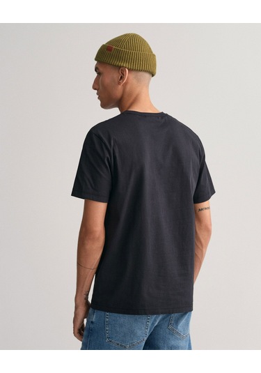 Gant Erkek T-shırt 2003184-5 2003184-5 Siyah Siyah