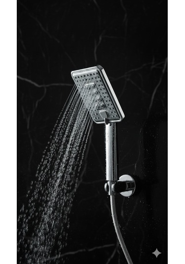 Vıp 2 Fonksiyonlu Kaliteli Banyo Duş Başlığı Uzun Ömürlü Dayanıklı El Duş Telefonu Yeni Model Krom