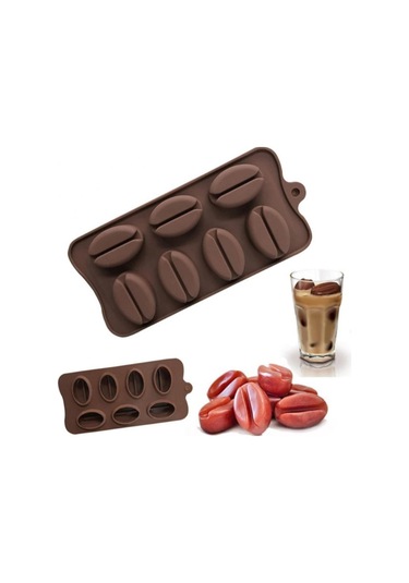 Kahve Çekirdeği Şekilli Silikon Kalıp Çok Renkli