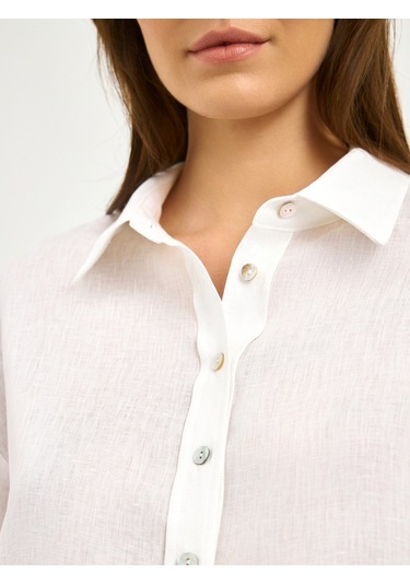 Karaca Kadın Comfort Fıt Gömlek-beyaz 12.25s.04.018 Beyaz