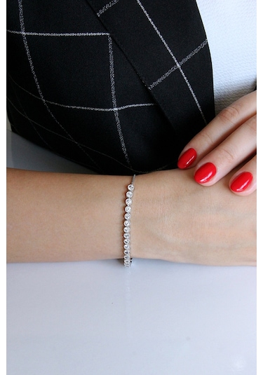 Argentum Concept - Gümüş Asansörlü Su Yolu Bileklik - B076501