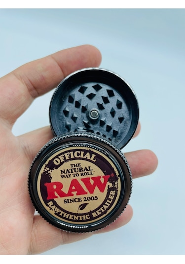 Raw Metal 2parça Tutun Öğütücü Grinder 50 MM