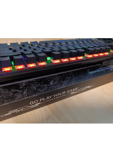 Jedel-gaming Kl-138 Blue Switch Mekanik Rgb Efekli Işıklı Oyuncu Klavye Q Tr Diğer