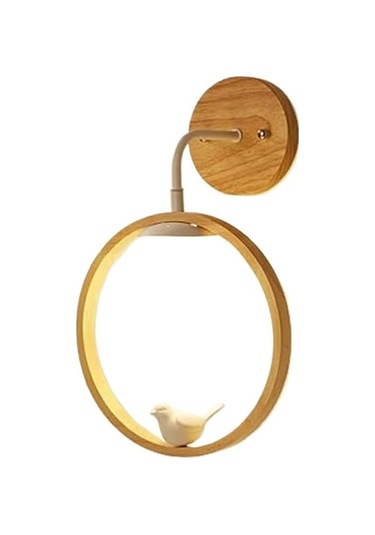 Yaratıcı Kuş Duvar Lambası Basit Yüzyıl Ortası Modern Beyaz Cam Beyaz