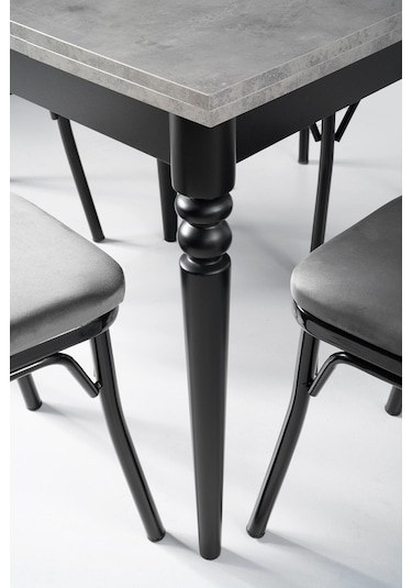 Pınar Bahar Açılır Mutfak Masa Sandalye Takımı 70x80