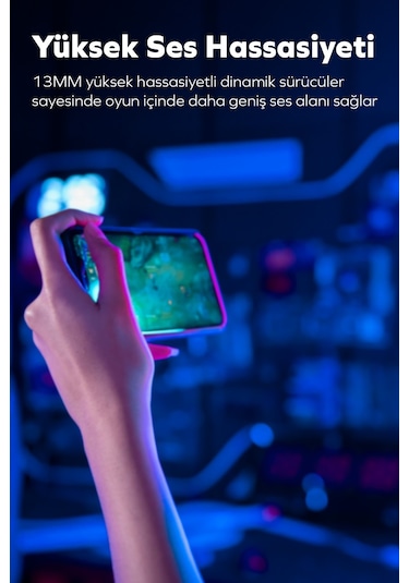 Woyax by Deji Gaming 60 MS Gecikme Çift Mod HD 4 Mikrofon ENC Kablosuz Bluetooth Oyuncu Kulaklık