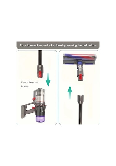 Fochsia 1pc Extension Wands Tube V12 Detect Slim V10 Digital Slim Cordless Vacuum Cleaner Uzun Süpürge Yedek Parça