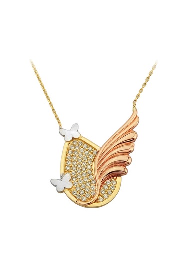 Altın Kanatlı Damla Kolye 80166772