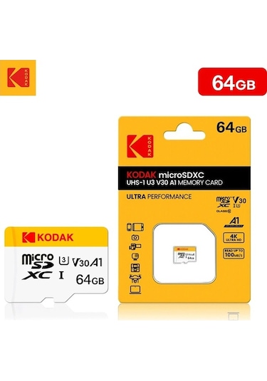 Novahub Kodak Sürüş Kaydedici Özel Hafıza Kartı 64 Gb Araba Tf Küçük Kart Yüksek Hız 64gb