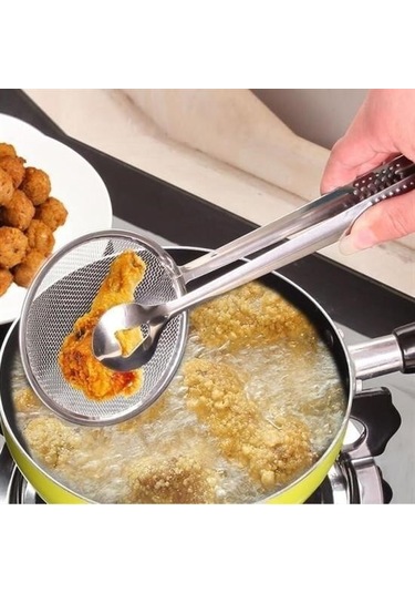 9007732488794drvs1 - Buffer Çok Amaçlı Süzgeçli Paslanmaz Metal Haşlama Ve Kızartma Maşası Çok Renkli