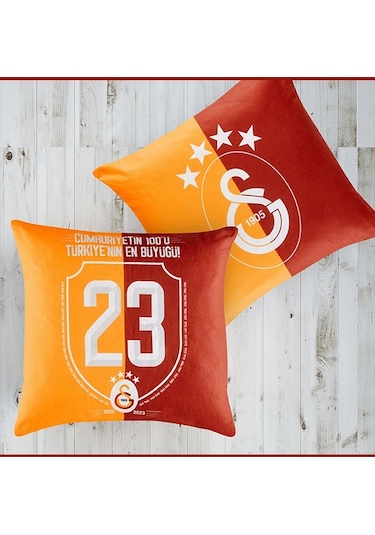 Taç Lisanslı Kırlent Galatasaray Şampiyonluk 40x40