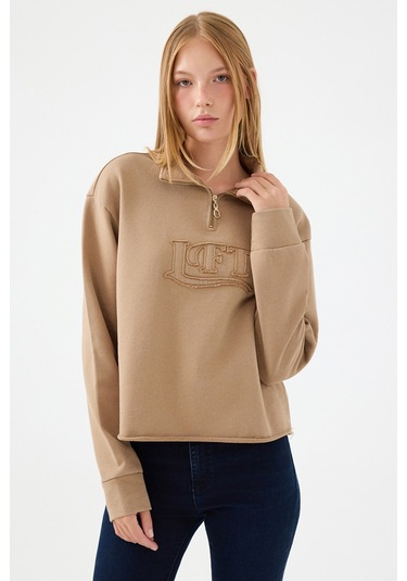Loft Kadın Sweatshirt Bej