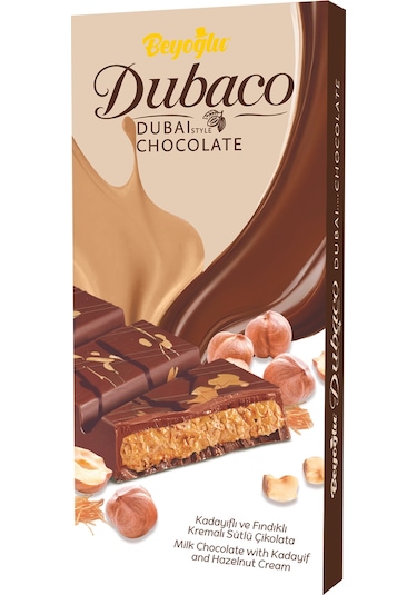 Dubaco Çıtır Kadayıflı Fındıklı Dubai Çikolatası 200 Gr.