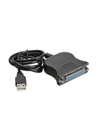 Usb 1.1 - Db25 Dişi Port Baskı Dönüştürücü Kablo Lpt Usb Adaptör Lpt Kablo Lpt - Usb Kablo Siyah