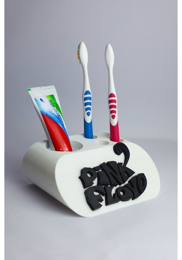 Pink Floyd - Dekoratif Diş Fırçalık Beyaz