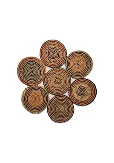 Jüt Halı El Yapımı Daire Model:414