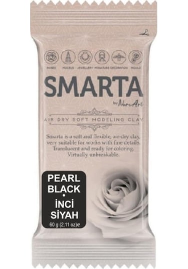 Smarta Modelleme Hamuru 60 Gr. Metalik Siyah inci