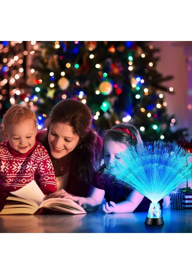 Symbee Usb Işıklı Renkli Fiber Optik Aydınlatma - Ev Dekorasyonu, Hediye, Ofis Ve Yatak Odası Için Parlak Renkler Ve Sıcak Atmosfer Oluşturur Beyaz