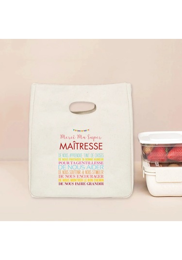 Menıscounter Öğretmen Termal Bento Çantası - Yemek Soğutucu Hediye Tote11 L Açık