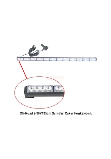 Off-road 9-30v 135cm Sarı Çakar Fonksiyon