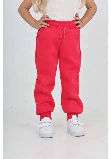 Toontoy Kız Çocuk T Logo Nakışlı Eşofman Alt Fuşya