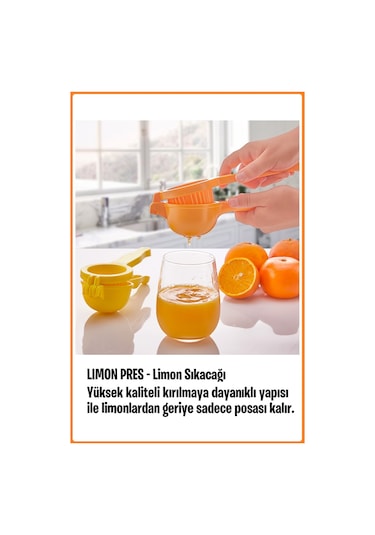 Limon Sıkacağı Sarı Plastik Diğer