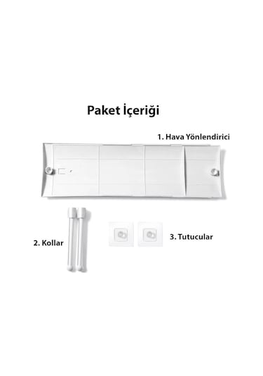 Techtic Klima Hava Yönlendirici Rüzgar Kalkanı Deflektör