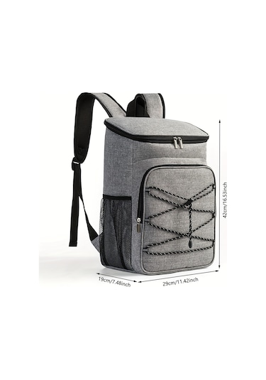 Ranyeek Siyah Oxford Kumaş Isı Saklama Çantası Büyük Kapasiteli Outdoor Piknik Sıcak/soğuk Sağlama Bisiklet Çantası Siyah