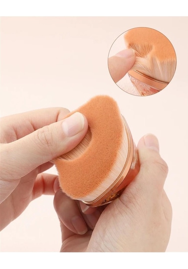 Simli Tırnak Toz Fırçası - Pembe