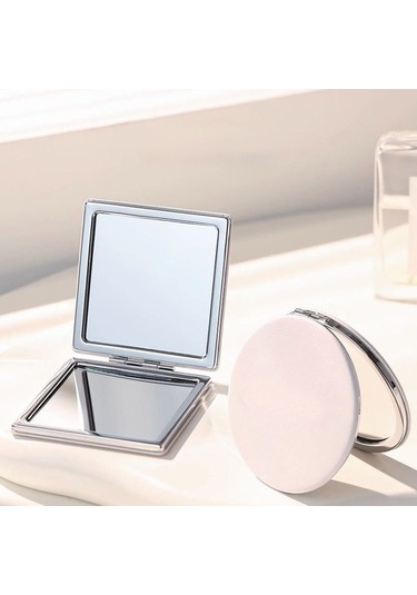 Katlanır Makyaj Büyüteç Ayna Çift Taraflı Cep Aynası Pratik Kozmetik Ayna Kadın