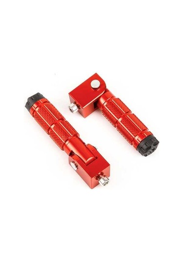 Ulzyvf Katlanır 8mm Motosiklet Pedalı - Kaymaz, Paslanmaz Alüminyum Ayak Dinlenme Desteği