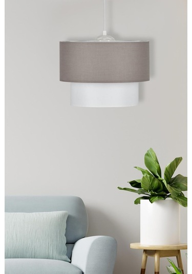 Melon Pasta 25'Lik Antrasit Beyaz Avize