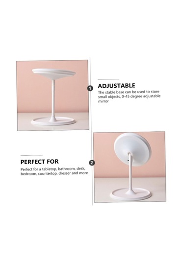 3 Renk Işık Modlu Parlaklığı Ayarlanabilir 90 Oynar Başlıklı Ayna