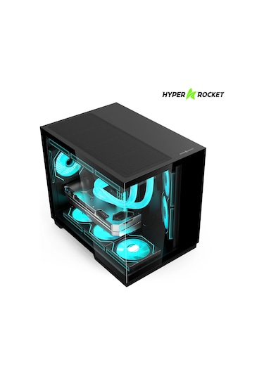Hyper Rocket V332 Blk Micro-atx Gaming Siyah Oyuncu Kasası + 650w Psu