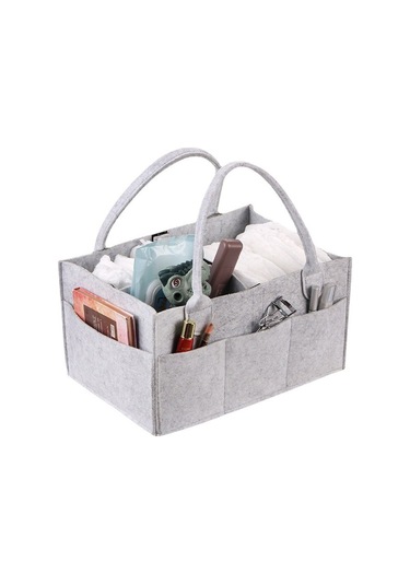 Eternal Luck Keçe Çocuk - Bebek Bakım Çantası - Gri