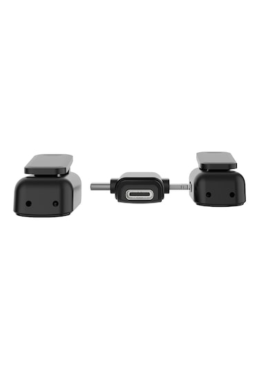 Lenyes Lm203 2in1 Type-c Ve Lightning Portlu Kablosuz Yaka Mikrofonu Siyah