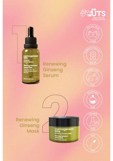 Cosmogenesis Labs Bariyer Güçlendirici ve Canlandırıcı Temel Cilt Bakım Seti Vegan