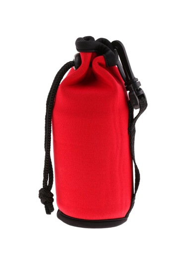 Suntek Neopren Yalıtımlı Spor Su Şişesi Kapağı Kılıfı Kırmızı