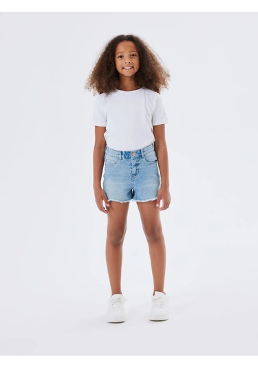 Name It Nkfrose Kız Çocuk Denim Şort 13197313 Mavi