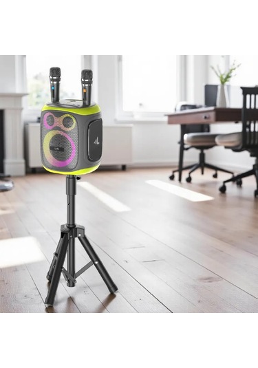 M421 Premium Çift Mikrofonlu 120w Ekstra Bas Bluetooth Hoparlör