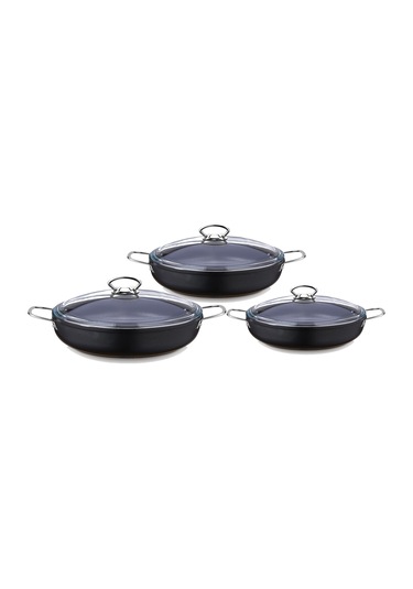 Saflon Titanium 6 Parça 18-20-22 Cm Sahan Set