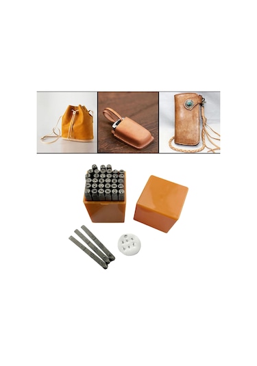 Suntek Kil Deri Plastik Leathercraft Disk Için 36 Adet Rakamlar