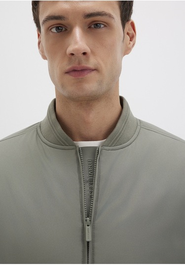 Mavi - Yeşil Bomber Ceket 0110616-85485 Yeşil